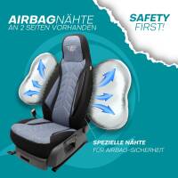 Pilot Wohnmobil Sitzbezüge für Carthago chic c-line (Schwarz-Blau) HERM206