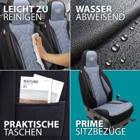 Pilot Wohnmobil Sitzbezüge für Pleasure-Way Encore (Schwarz-Blau) HERM206