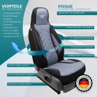 Pilot Wohnmobil Sitzbezüge für Dreamer D55 (Schwarz-Blau) HERM206