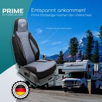 Pilot Wohnmobil Sitzbezüge für Kip Greyline XXL 4x4 (Schwarz-Blau) HERM206