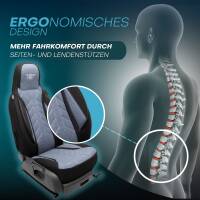 Pilot Wohnmobil Sitzbezüge für M&J Leisure Mobilhome 640 (Schwarz-Blau) HERM206