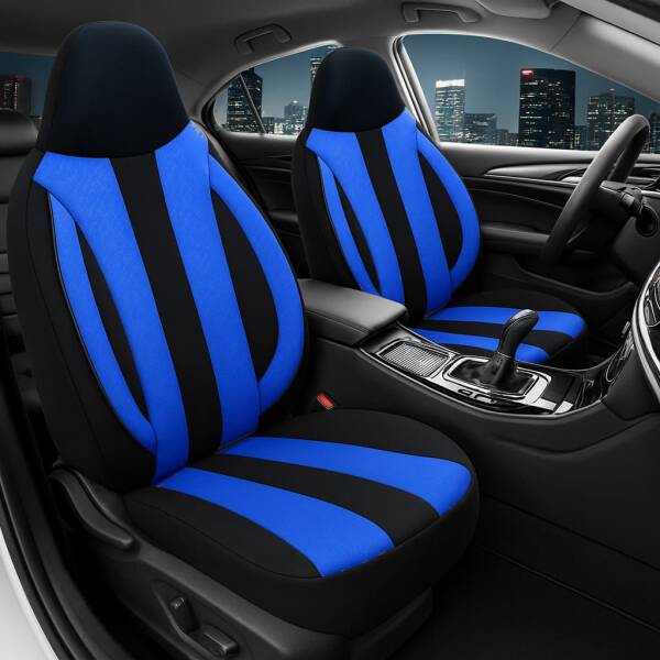 Pilot Sitzbezüge für Nissan X-Trail T31 ab 2007-2014 (Schwarz-Blau) ZENO506