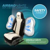 Pilot Sitzbezüge für Mercedes Sprinter W902 ab 11495-2006 (Schwarz-Beige) HERM207 | Mit ABE