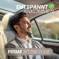 Pilot Sitzbezüge für BMW iX ab 2021 (Grau-Beige) HERM209 | Mit ABE