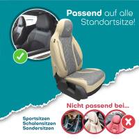 Pilot Sitzbezüge für BMW iX ab 2021 (Grau-Beige) HERM209 | Mit ABE