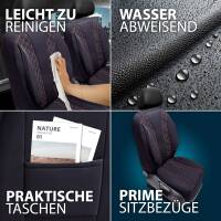 Sitzbezüge für Citroen C4 Cactus 2 ab 2018 (Schwarz-Rot) ZEST302 | Mit ABE