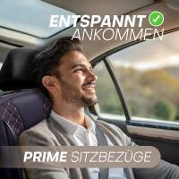 Sitzbezüge für BMW 5er E39 ab 1995-2004 (Schwarz-Rot) ZEST302 | Mit ABE
