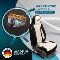 Pilot Wohnmobil Sitzbezüge für Travelaire  Van (Schwarz-Beige) HERM207