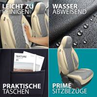 Pilot Sitzbezüge für Renault Master 3 ab 2010 (Grau-Beige) HERM209 | Mit ABE