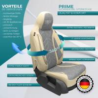 Pilot Wohnmobil Sitzbezüge für Winnebago Leatherwood (Grau-Beige) HERM209