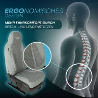 Pilot Sitzbezüge für Mercedes E Klasse W211 S211 ab 2002-2009 (Grau) HERM208