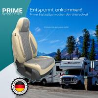 Pilot Wohnmobil Sitzbezüge für Holiday Rambler Vacationer Class C (Grau-Beige) HERM209