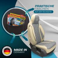 Pilot Wohnmobil Sitzbezüge für Zion 320 (Grau-Beige) HERM209