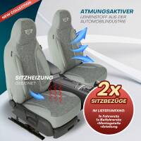Pilot Sitzbezüge für VW Golf 6 ab 2008-2013 (Grau) HERM208 | Mit ABE