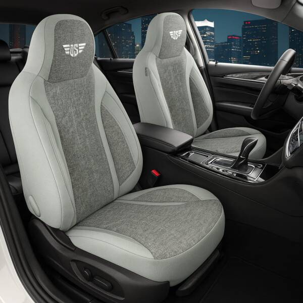 Pilot Sitzbezüge für Peugeot 2008 1 ab 2013-2019 (Grau) HERM208