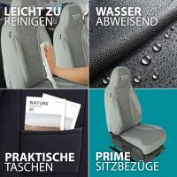 Pilot Sitzbezüge für Peugeot 2008 1 ab 2013-2019 (Grau) HERM208