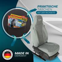 Pilot Sitzbezüge für Peugeot 2008 1 ab 2013-2019 (Grau) HERM208