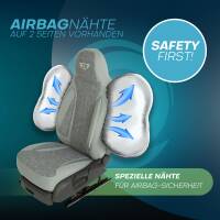 Pilot Sitzbezüge für Peugeot 2008 1 ab 2013-2019 (Grau) HERM208