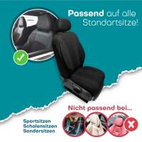 Sitzbezüge für Dacia Lodgy ab 2012 (Schwarz) ZEST304 | Mit ABE