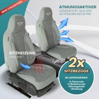 Pilot Wohnmobil Sitzbezüge für Malibu 600 Family XL (Grau) HERM208