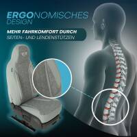 Pilot Wohnmobil Sitzbezüge für TMC 600 GT (Grau) HERM208