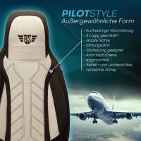 Pilot Sitzbezüge für Peugeot 308 1 ab 2007-2013 (Braun-Beige) HERM210