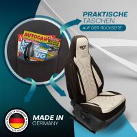 Pilot Sitzbezüge für Dacia Dokker ab 2012-2022 (Braun-Beige) HERM210