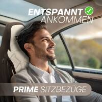 Pilot Sitzbezüge für Peugeot 206 206+ ab 11498-2012 (Braun-Beige) HERM210