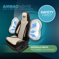 Pilot Sitzbezüge für Subaru Outback 3 ab 2003-2009 (Braun-Beige) HERM210