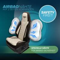 Pilot Sitzbezüge für Honda CR-V 4 ab 2012-2018 (Braun-Beige) HERM210 | Mit ABE