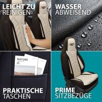 Pilot Wohnmobil Sitzbezüge für Bürstner Passat 600 SL (Braun-Beige) HERM210