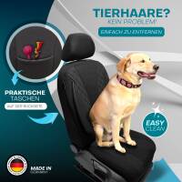 Sitzbezüge für Seat Exeo ab 2009-2013 (Schwarz) ZEST304 | Mit ABE