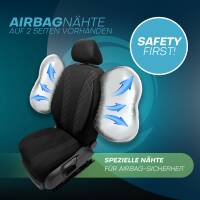 Sitzbezüge für Seat Exeo ab 2009-2013 (Schwarz) ZEST304 | Mit ABE