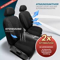 Sitzbezüge für Mercedes EQB X243 ab 2021 (Schwarz) ZEST304 | Mit ABE