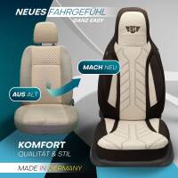 Pilot Wohnmobil Sitzbezüge für Keystone RV Cougar (Braun-Beige) HERM210