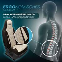 Pilot Wohnmobil Sitzbezüge für Nu-Wa 4x4 Adventure Van (Braun-Beige) HERM210