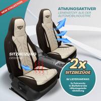 Pilot Wohnmobil Sitzbezüge für Outdoors RV Manufacturing Timber Ridge Class A (Braun-Beige) HERM210