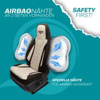 Pilot Wohnmobil Sitzbezüge für Pleasure-Way Tofino (Braun-Beige) HERM210