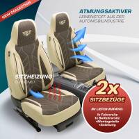 Pilot Sitzbezüge für Audi Q5 8R ab 2008-2016 (Beige-Braun) HERM211 | Mit ABE