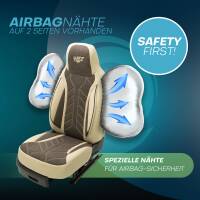 Pilot Sitzbezüge für Subaru Impreza 4 ab 2011-2017 (Beige-Braun) HERM211