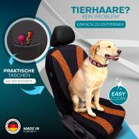 Sitzbezüge für Ford S-Max 1 ab 2006-2014 (Schwarz-Orange) ZEST305 | Mit ABE