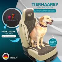 Pilot Wohnmobil Sitzbezüge für Outdoors RV Manufacturing Timber Ridge Class B (Beige-Braun) HERM211