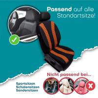 Sitzbezüge für Dacia Lodgy ab 2012 (Schwarz-Orange) ZEST305 | Mit ABE