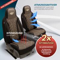 Pilot Sitzbezüge für Toyota Auris E180 ab 2012-2019 (Schwarz-Braun) HERM212 | Mit ABE