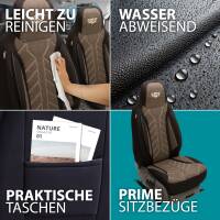 Pilot Sitzbezüge für Fiat Fiorino/Qubo ab 2008 (Schwarz-Braun) HERM212 | Mit ABE