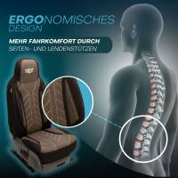 Pilot Wohnmobil Sitzbezüge für Outdoors RV Manufacturing Timber Ridge Class B (Schwarz-Braun) HERM212