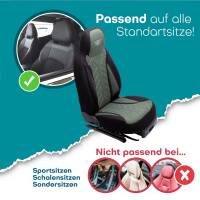 Pilot Sitzbezüge für Subaru Forester SJ ab 2013-2019 (Schwarz-Grün) HERM213 | Mit ABE