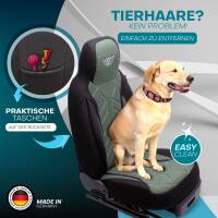 Pilot Sitzbezüge für Chevrolet HHR ab 2006-2011 (Schwarz-Grün) HERM213