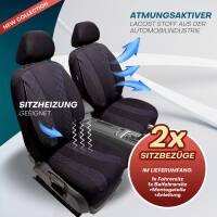 Sitzbezüge für VW Passat B5 ab 1996-2005 (Schwarz-Blau) ZEST306 | Mit ABE