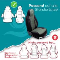 Pilot Wohnmobil Sitzbezüge für Chausson Flash 70 (Schwarz-Grün) HERM213